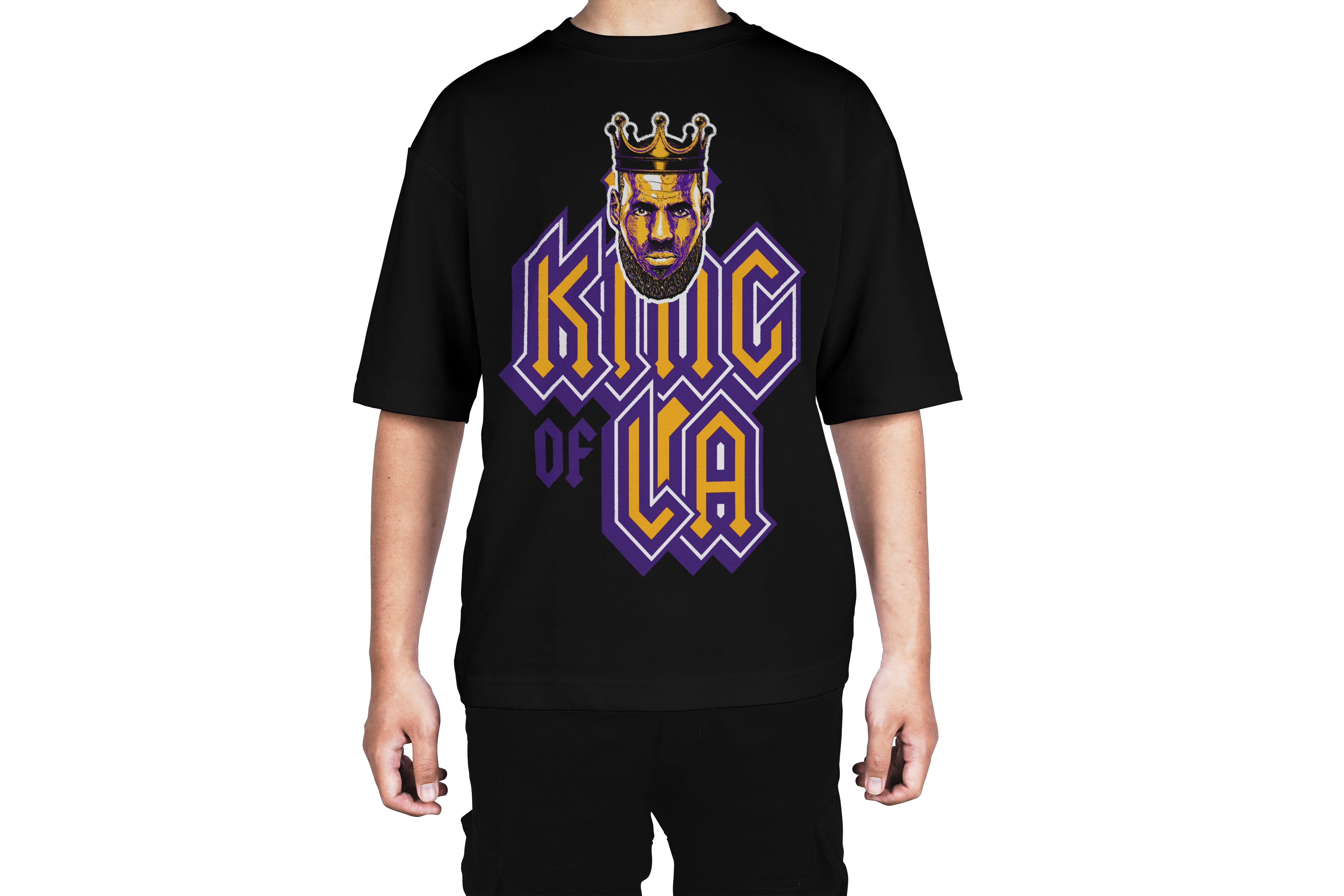 King of LA Crowned Basketball Tee