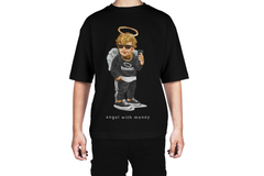 Angel with Money Heaven Streetwear Tee