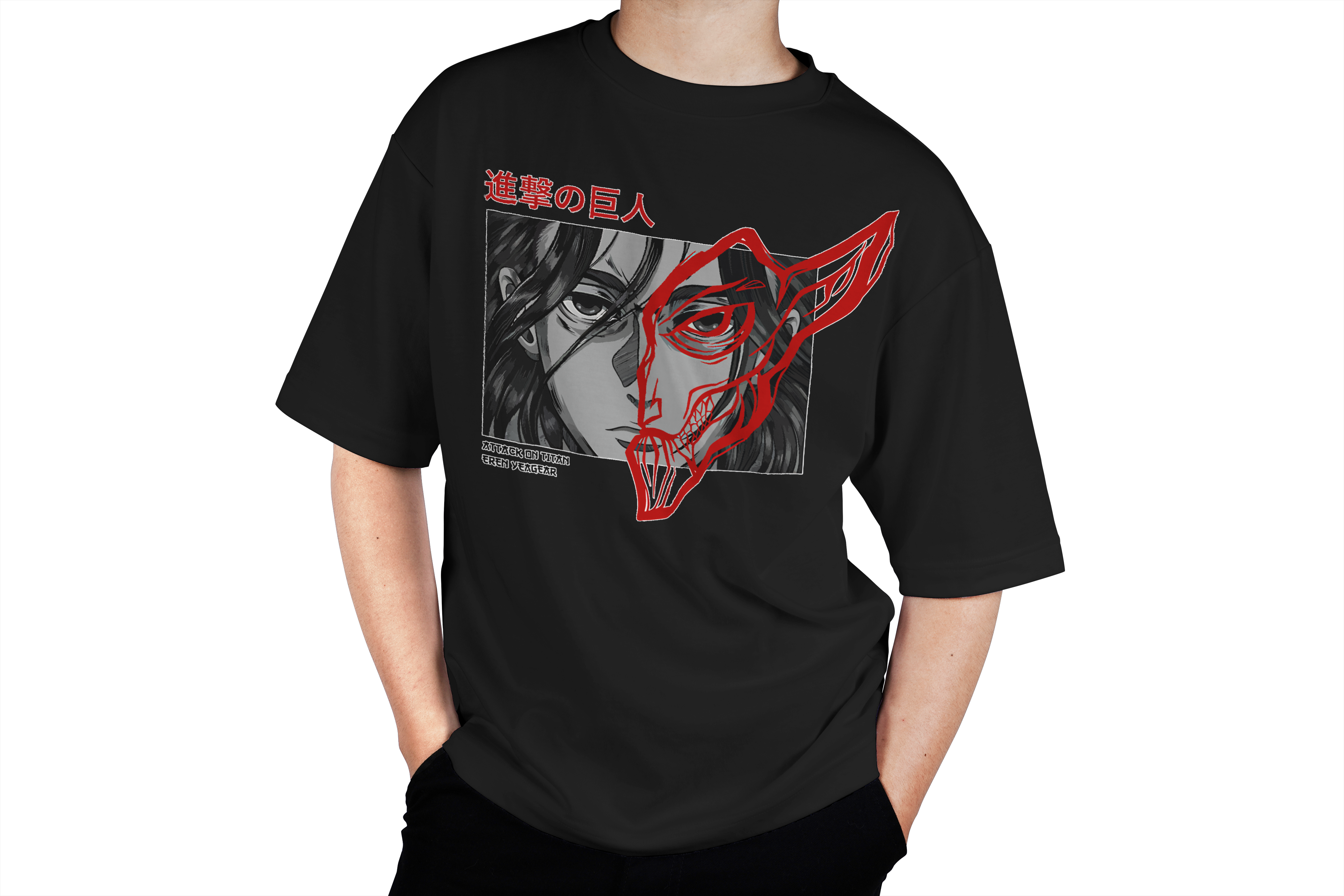 Eren Yeager Split Face Tee