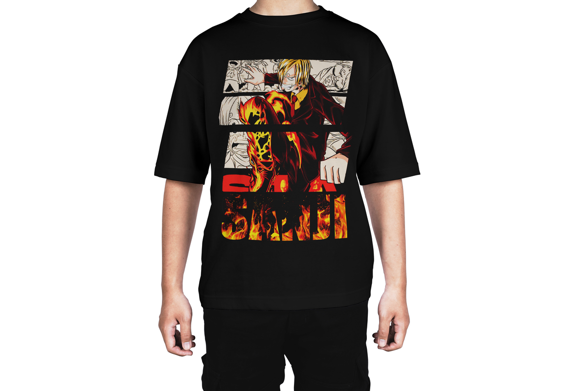 Sanji Fire Kick Vintage Tee