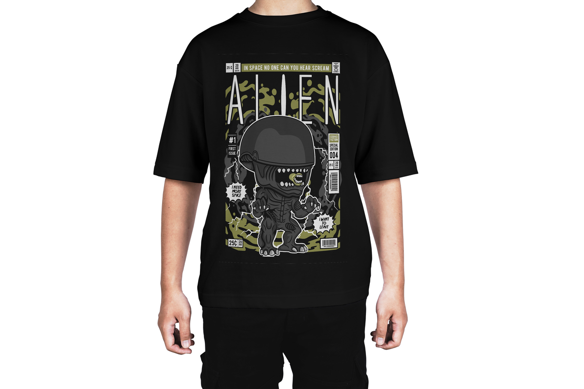 Alien Comic Graphic Tee
