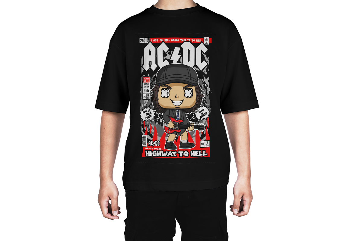 AC/DC Highway to Hell Angus Young Tee