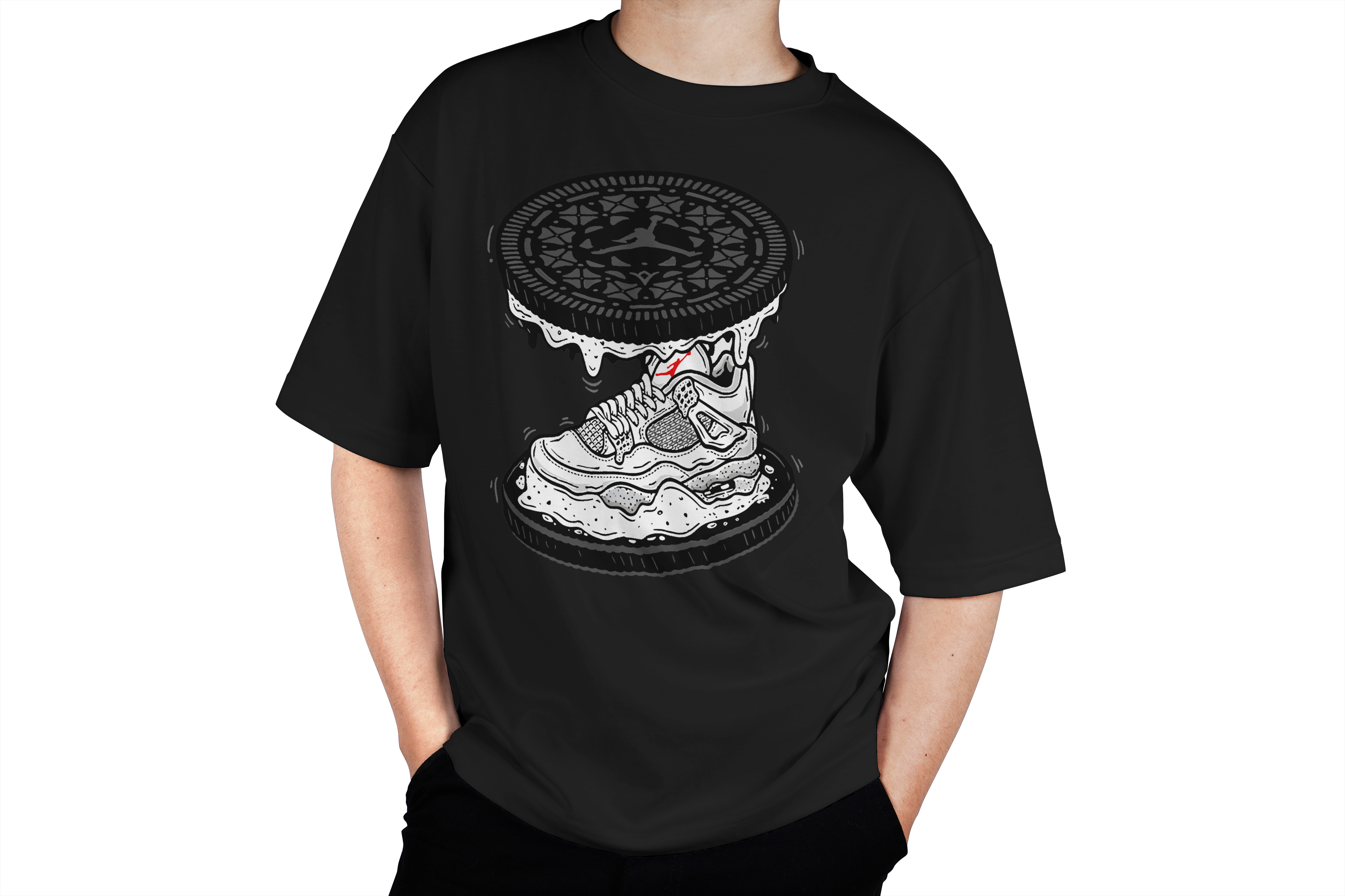 Jordan Sneaker Oreo Drip Tee