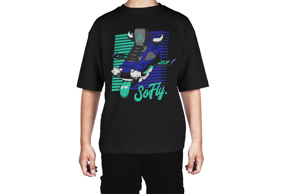 So Fly Jordan 5 Cartoon Tee