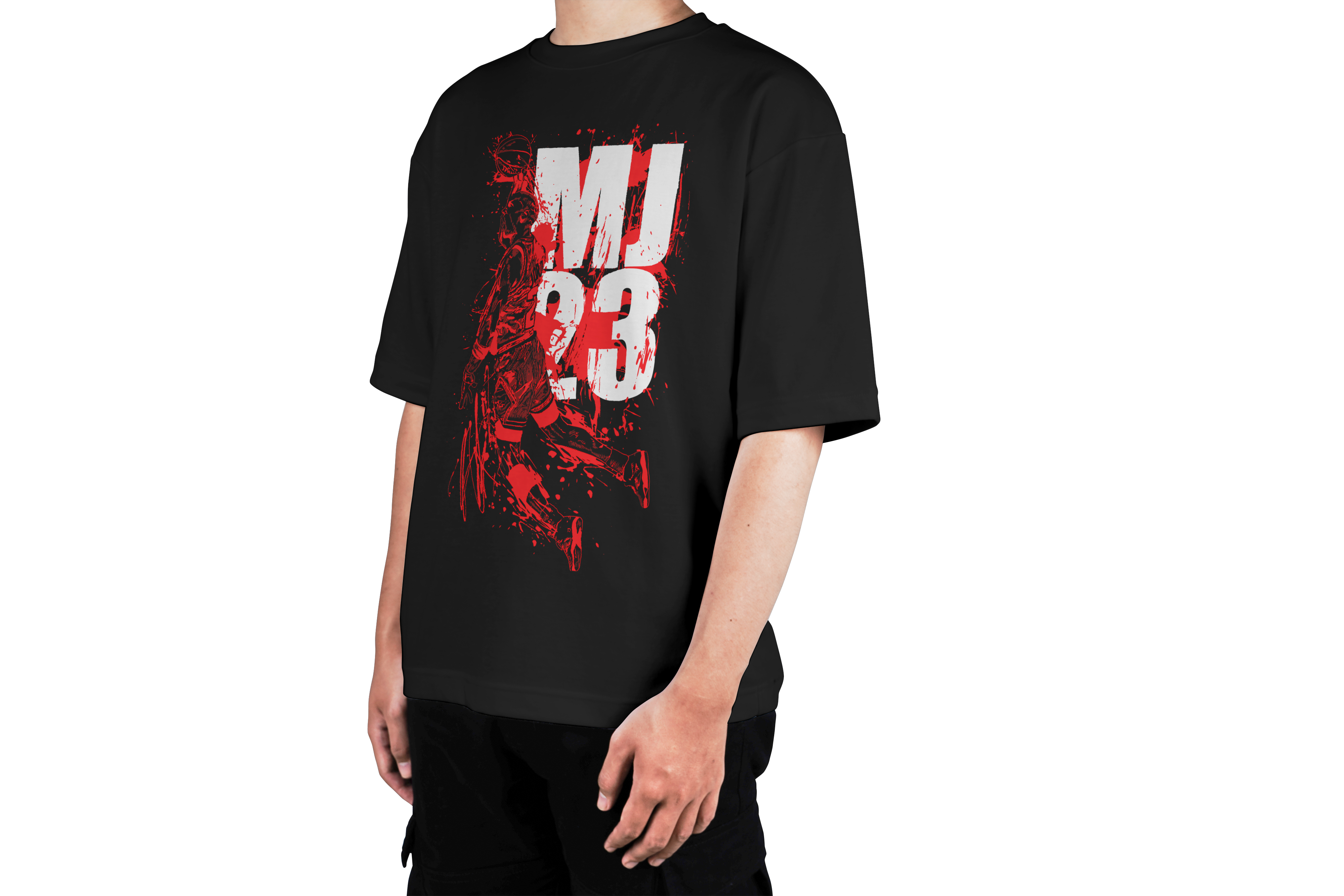 MJ 23 Red Splash Dunk Tee