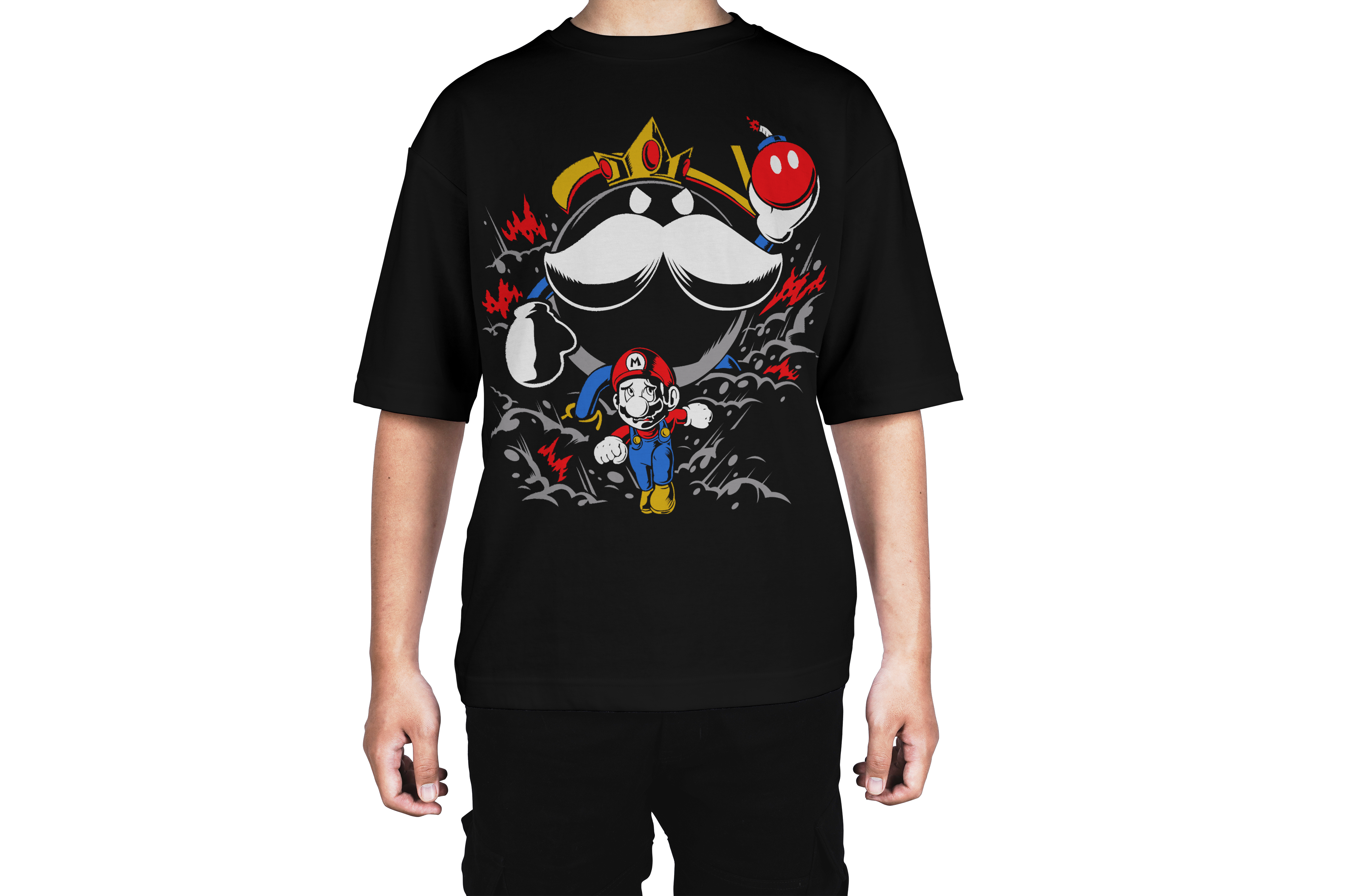 Mario vs Bomb Boss Tee