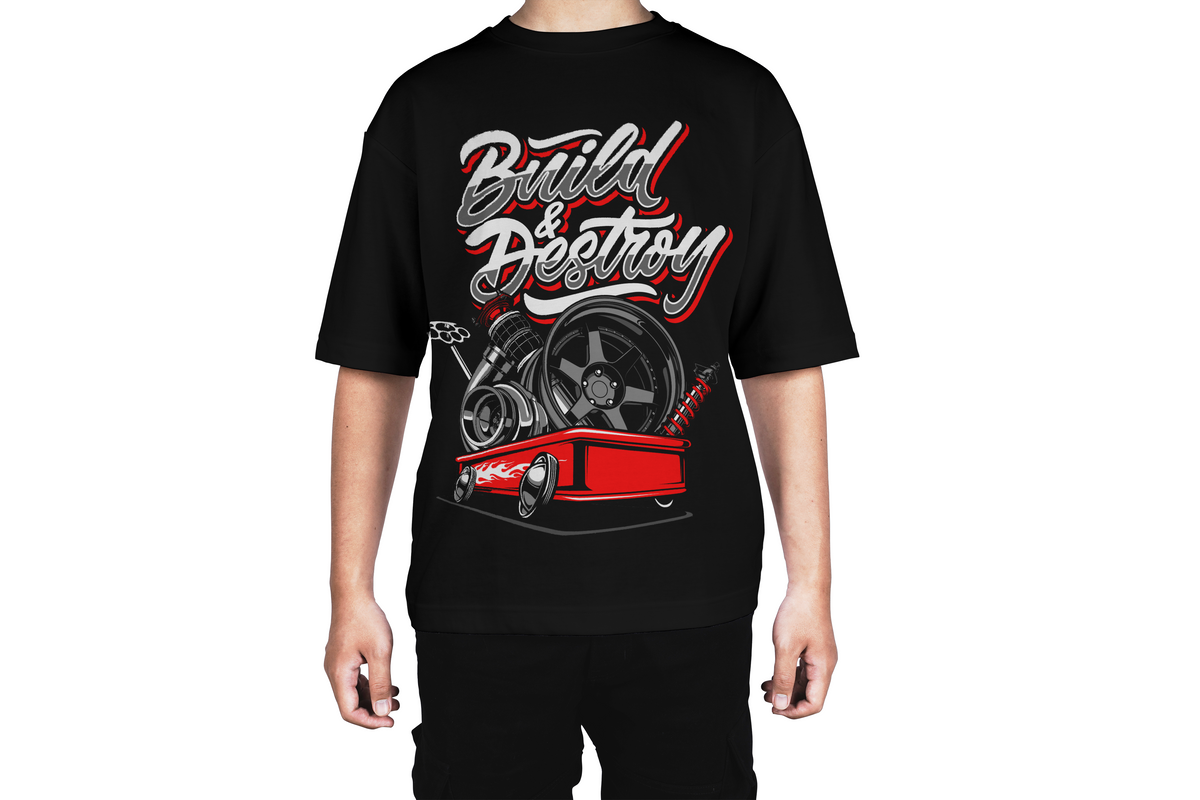 Build & Destroy Car Culture Tee