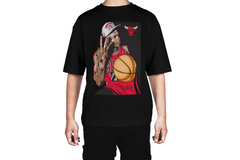 Chicago Bulls Cartoon Basketball Tee