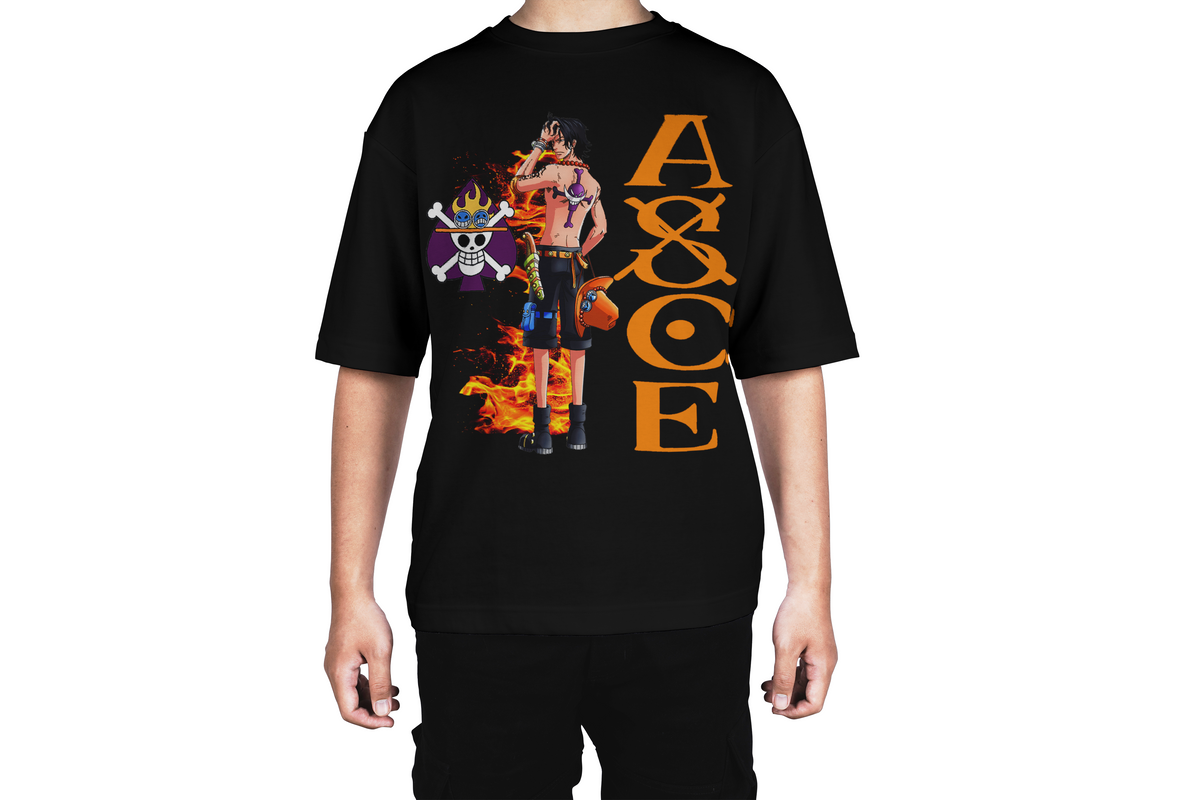 Ace Burning Will Fire Fist One Piece Tee