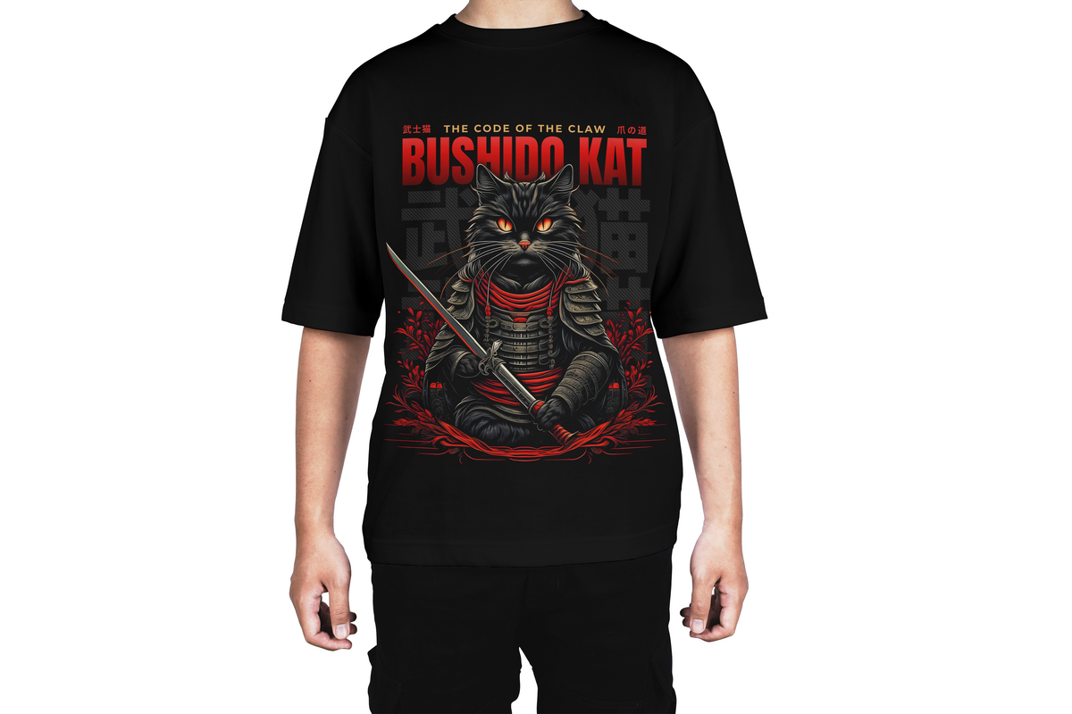 Bushido Cat The Code of the Claw Tee