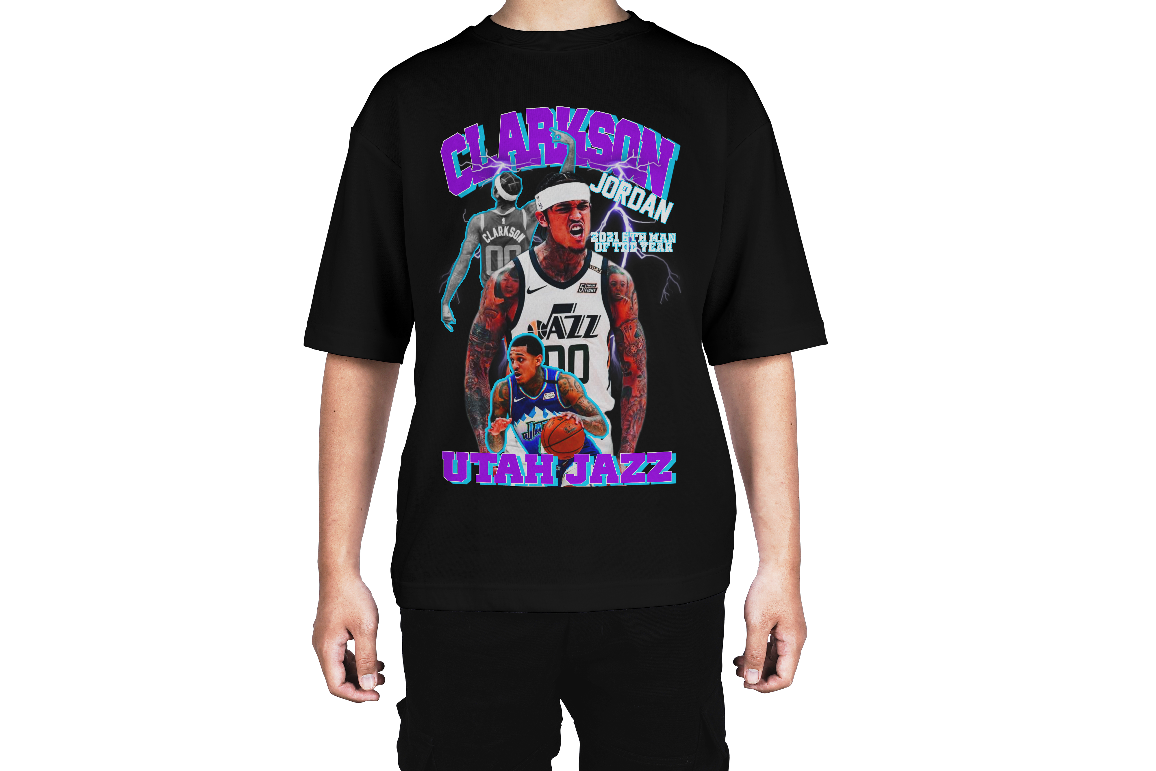 Jordan Clarkson 00 Utah Jazz Basketball Tee