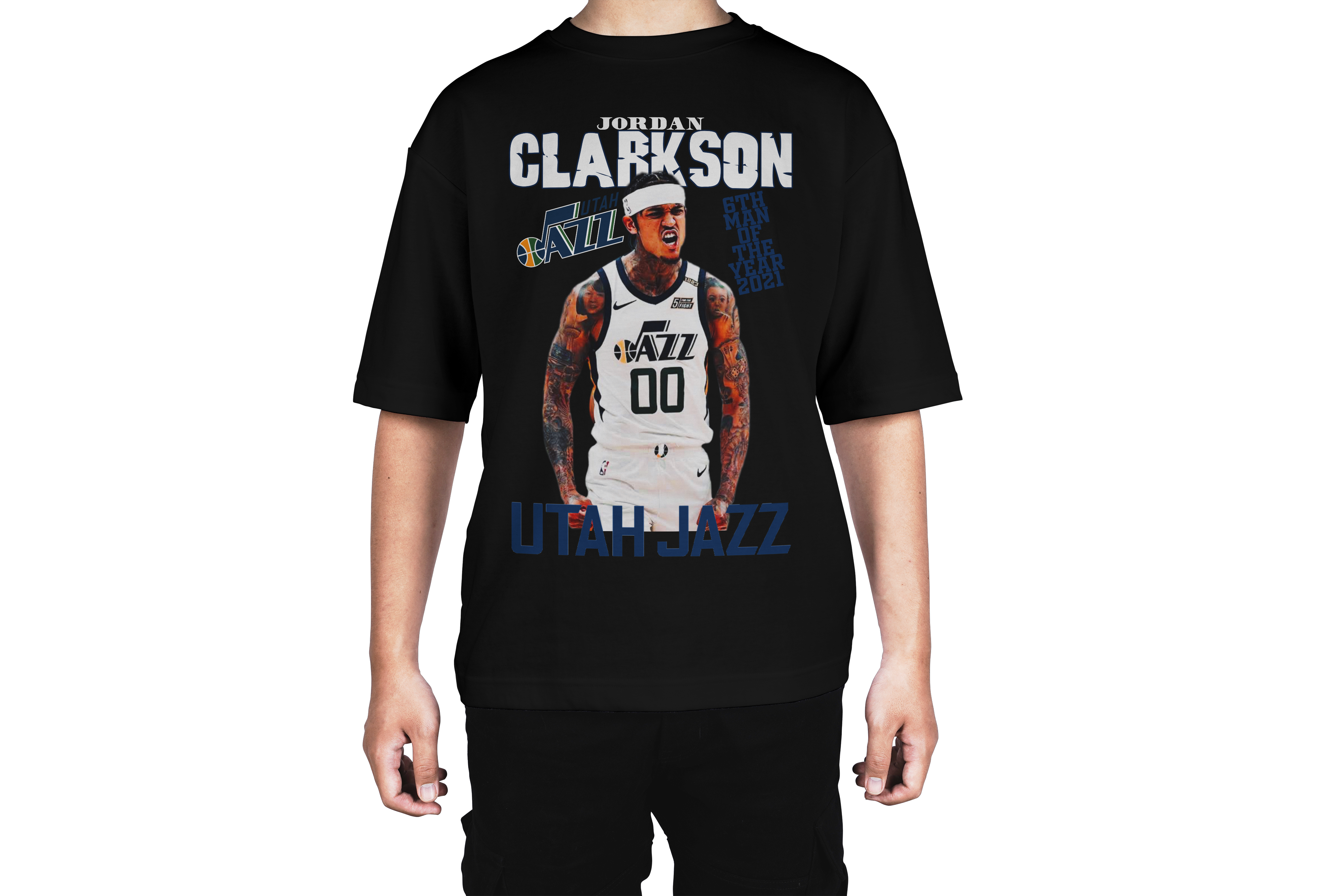 Jordan Clarkson 00 Utah Jazz Sixth Tee