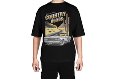 Country Roads Classic Car Tee