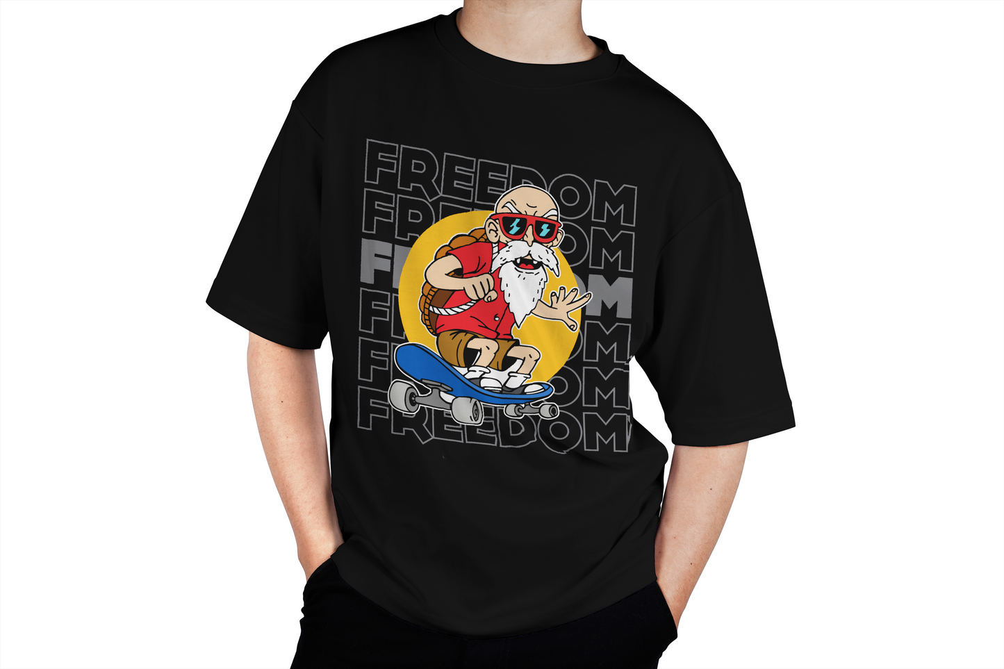 Skateboarding Master Roshi Tee