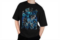 Goku Evolution Black & Blue Tee