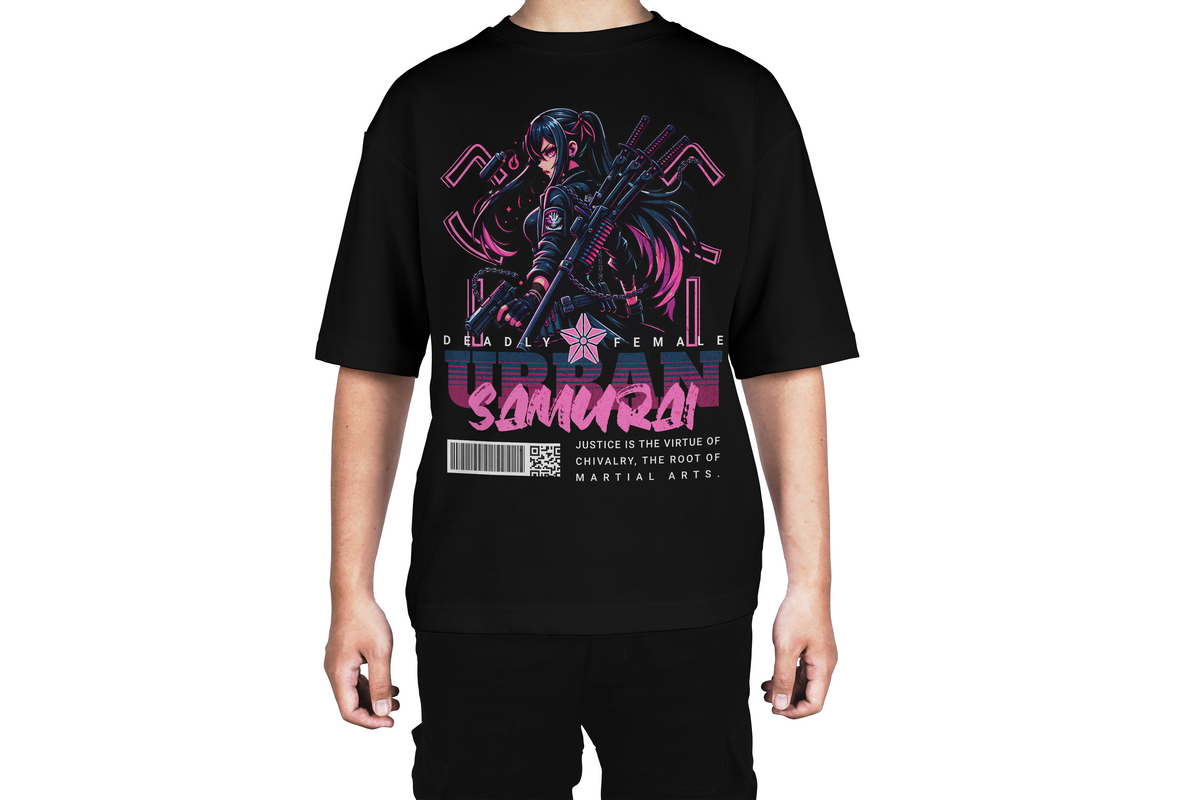 Deadly Female Urban Samurai Tee