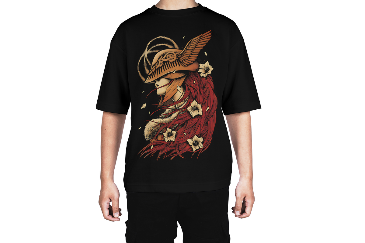 Divine Sentinel Winged Warrior Design Tee