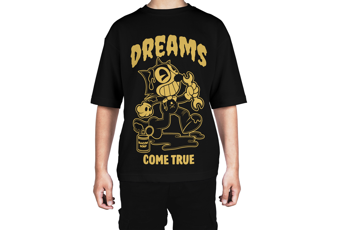 Dreams Come True Vintage Cartoon Style Tee