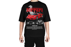 Enzo Ferrari Supercar Blueprint Tee
