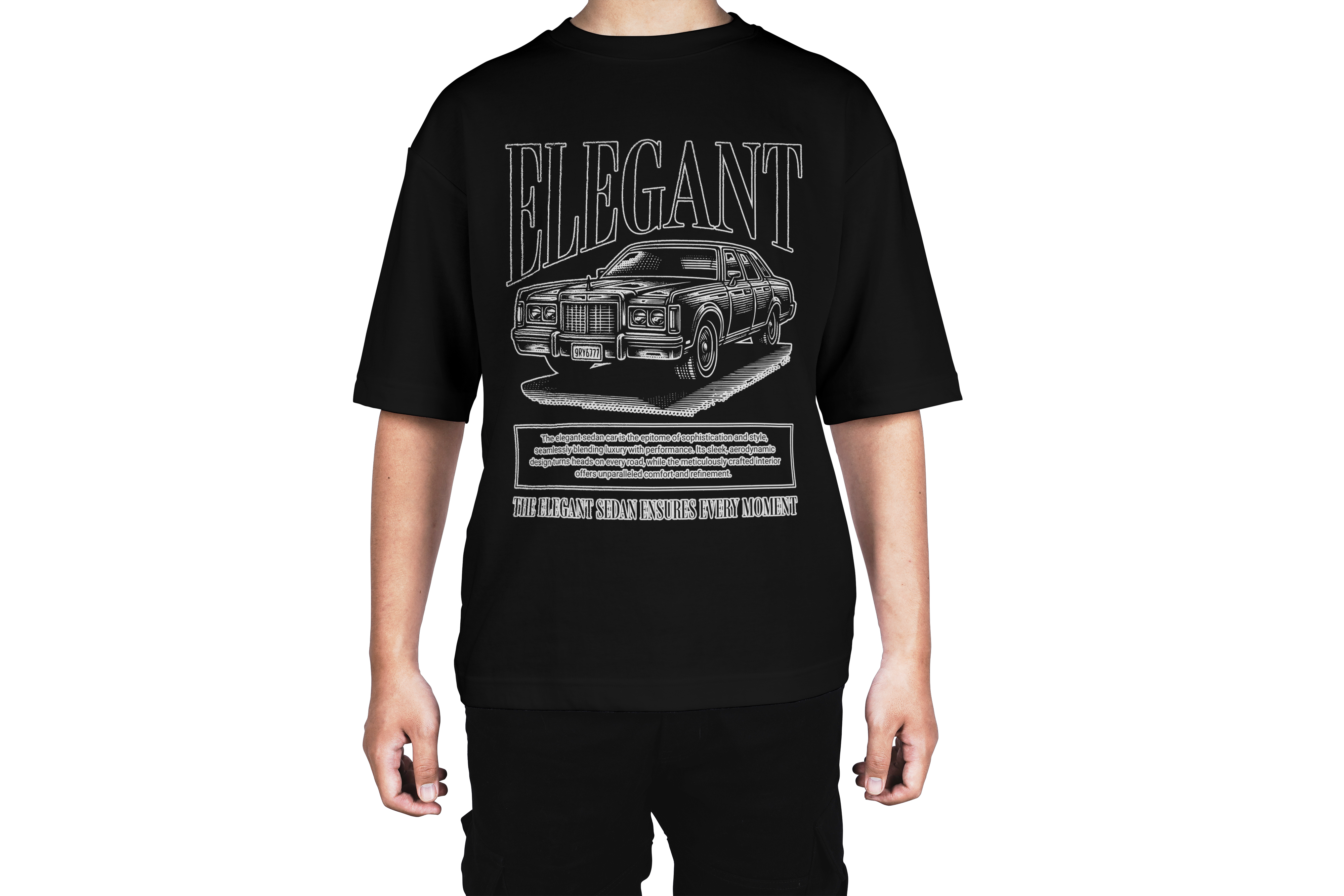 Retro Elegance Car Tee