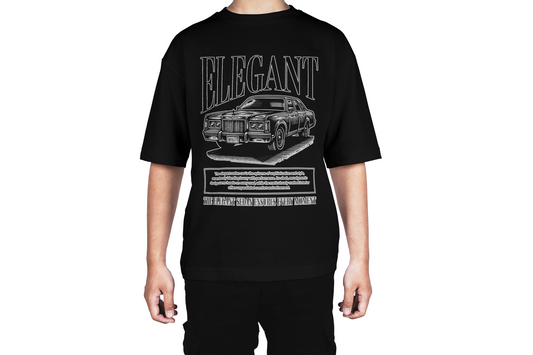 Retro Elegance Car Tee