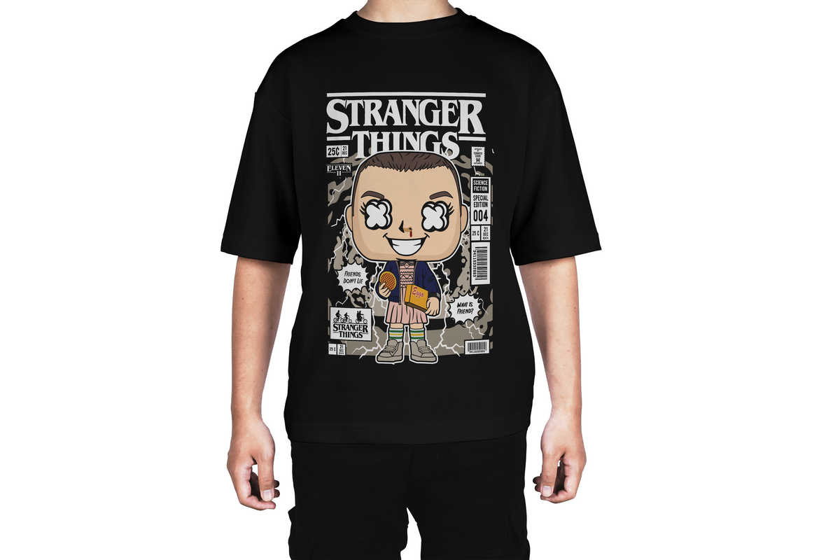 Stranger Things Eleven Cartoon Tee