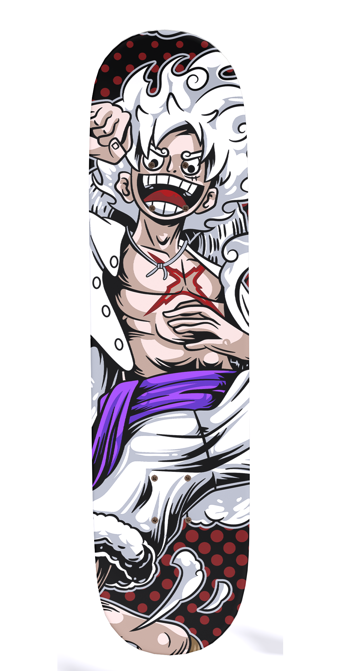 Luffy Gear 5 Skateboard Deck