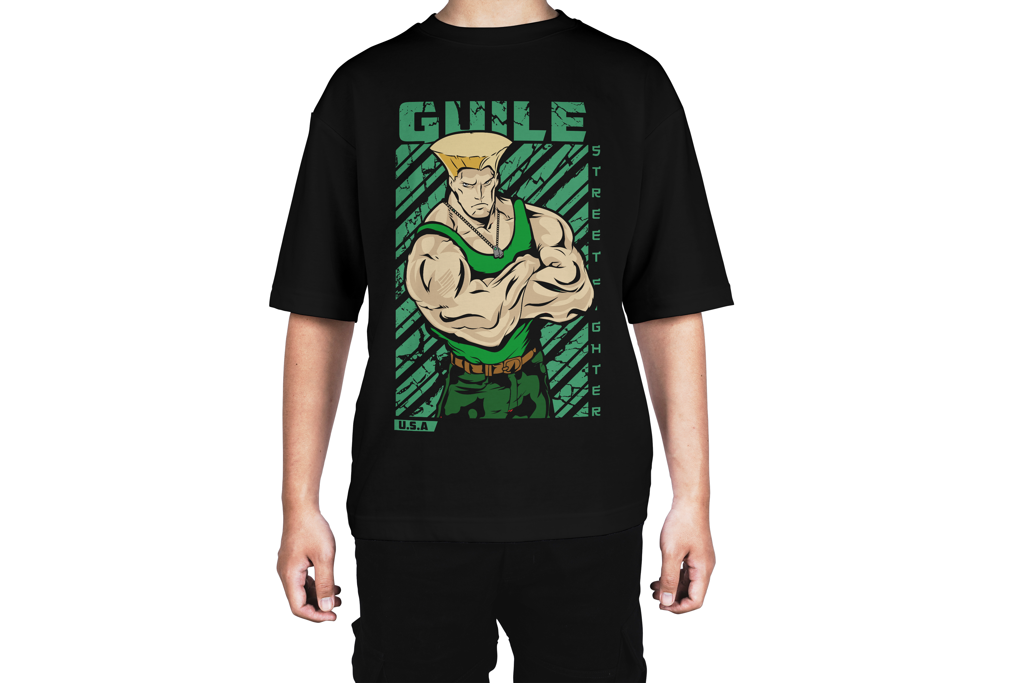 Street Fighter Guile USA Tee