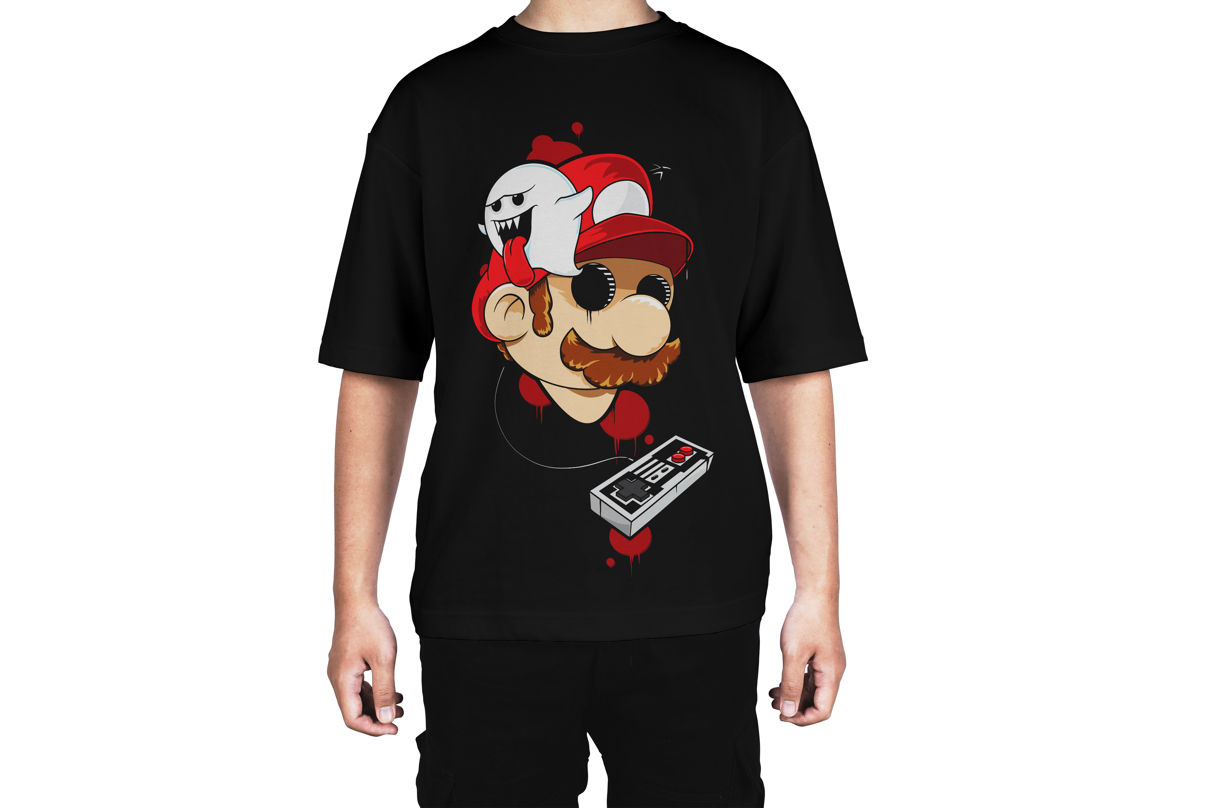 Haunted Console Mario & Boo Tee