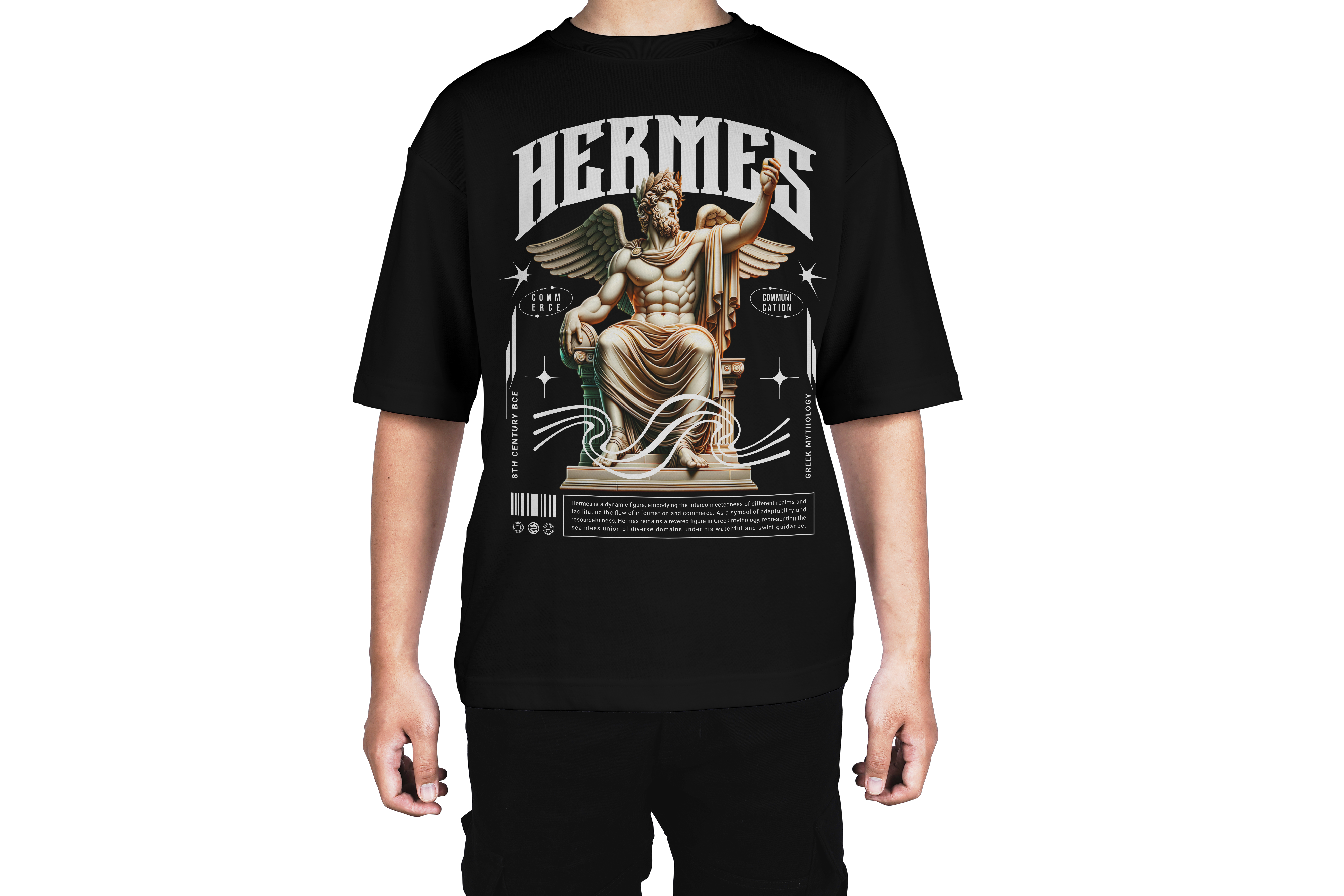Hermes 8th Century Greek Mythology Tee