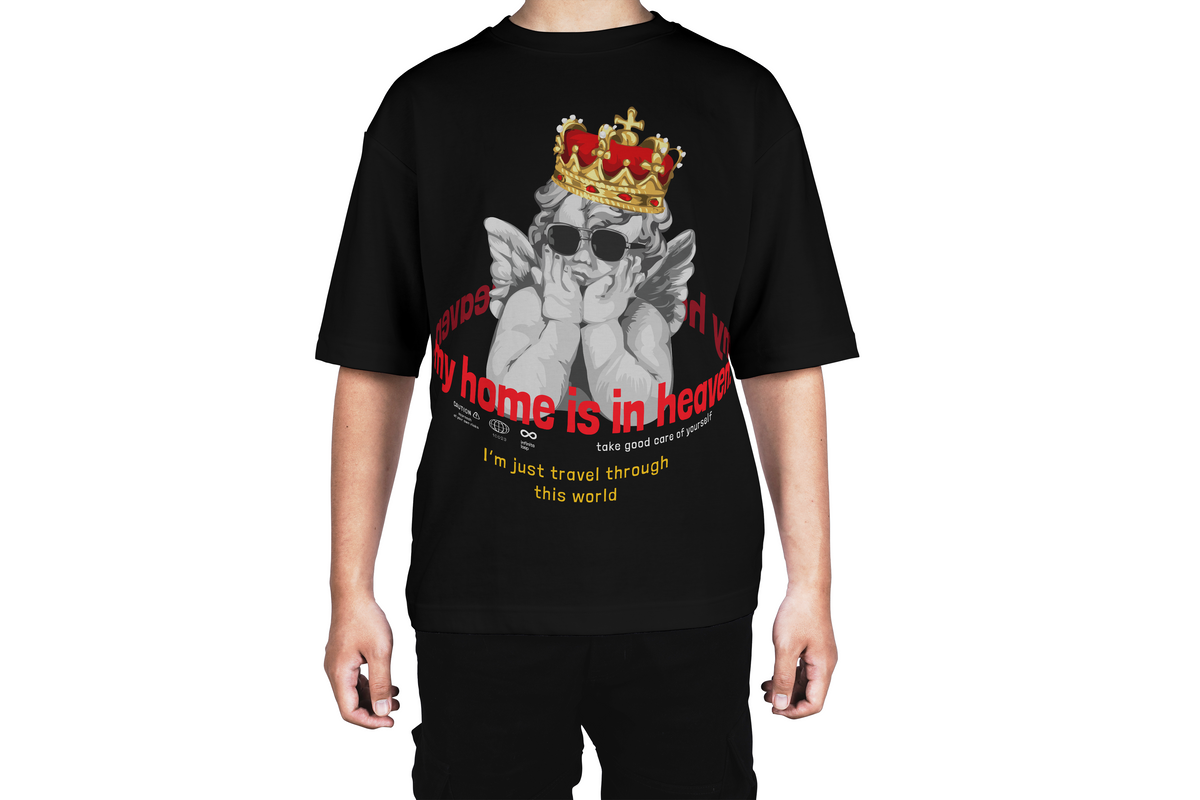 My Home Is in Heaven Angel Tee