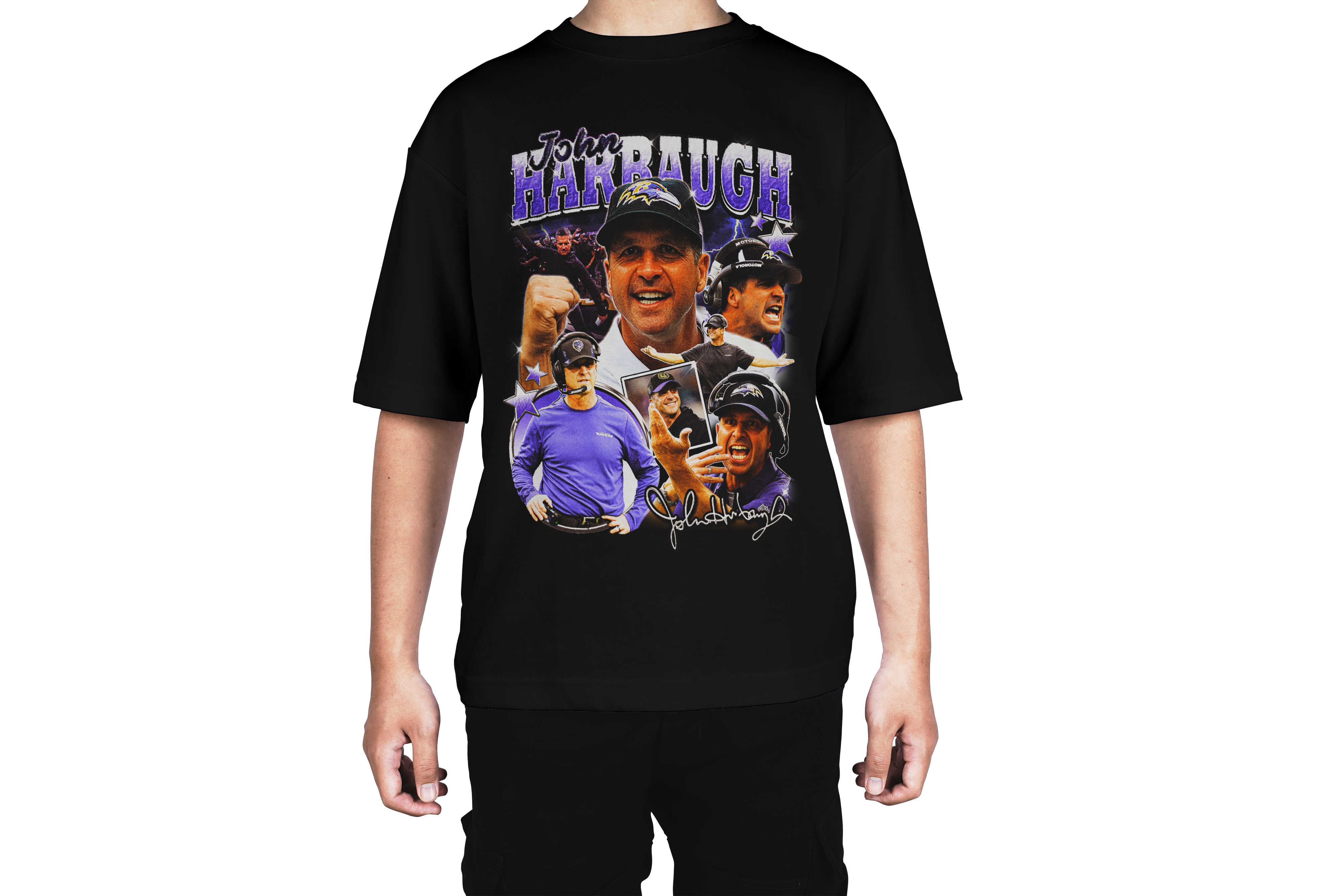 John Harbaugh Ravens Coach Tee