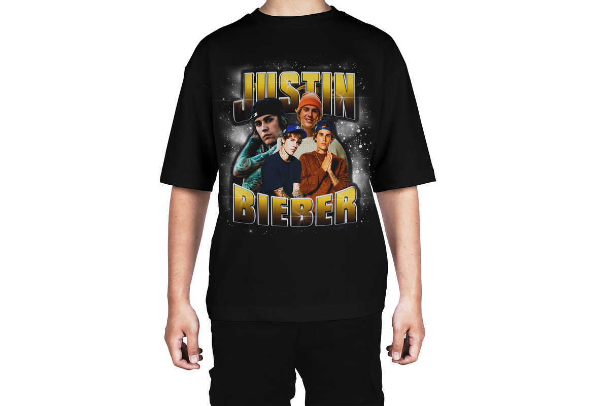 Justin Bieber Pop Star Collage Tee