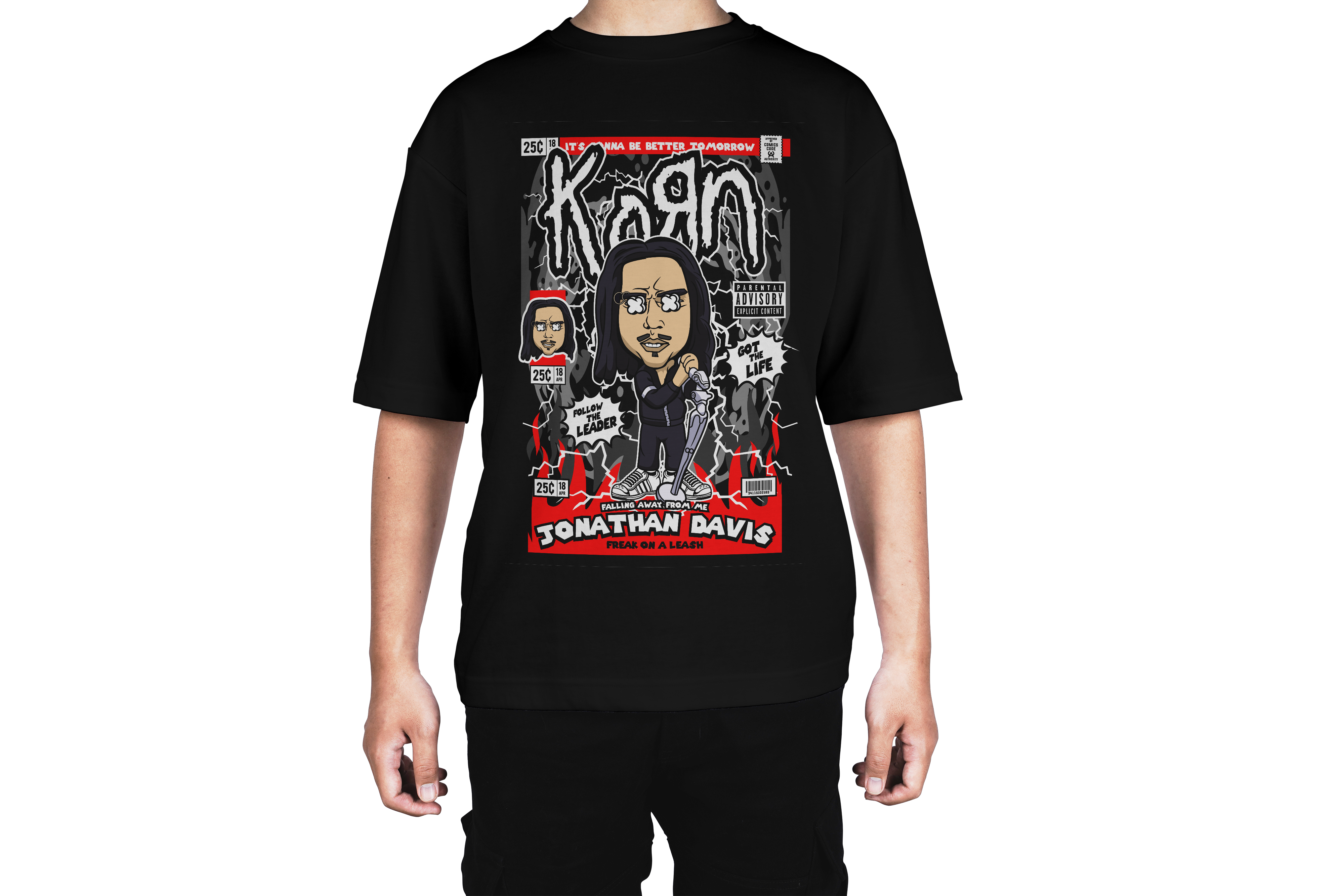 Korn Jonathan Davis Cartoon Tee