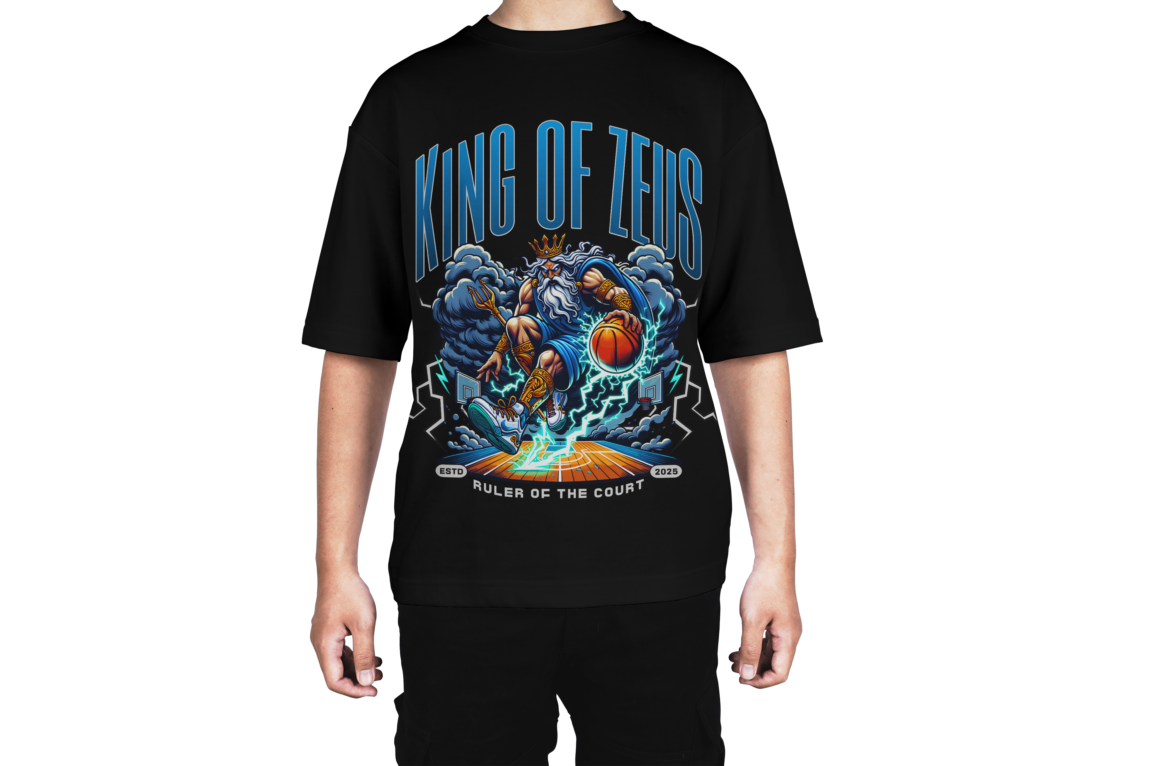 King of Zeus Basketball Tee