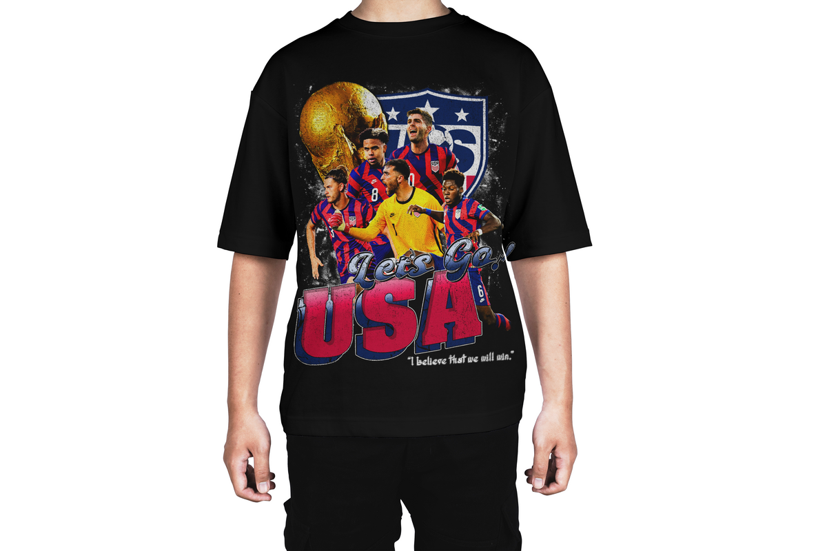 USA Soccer Team Let's Go Tee