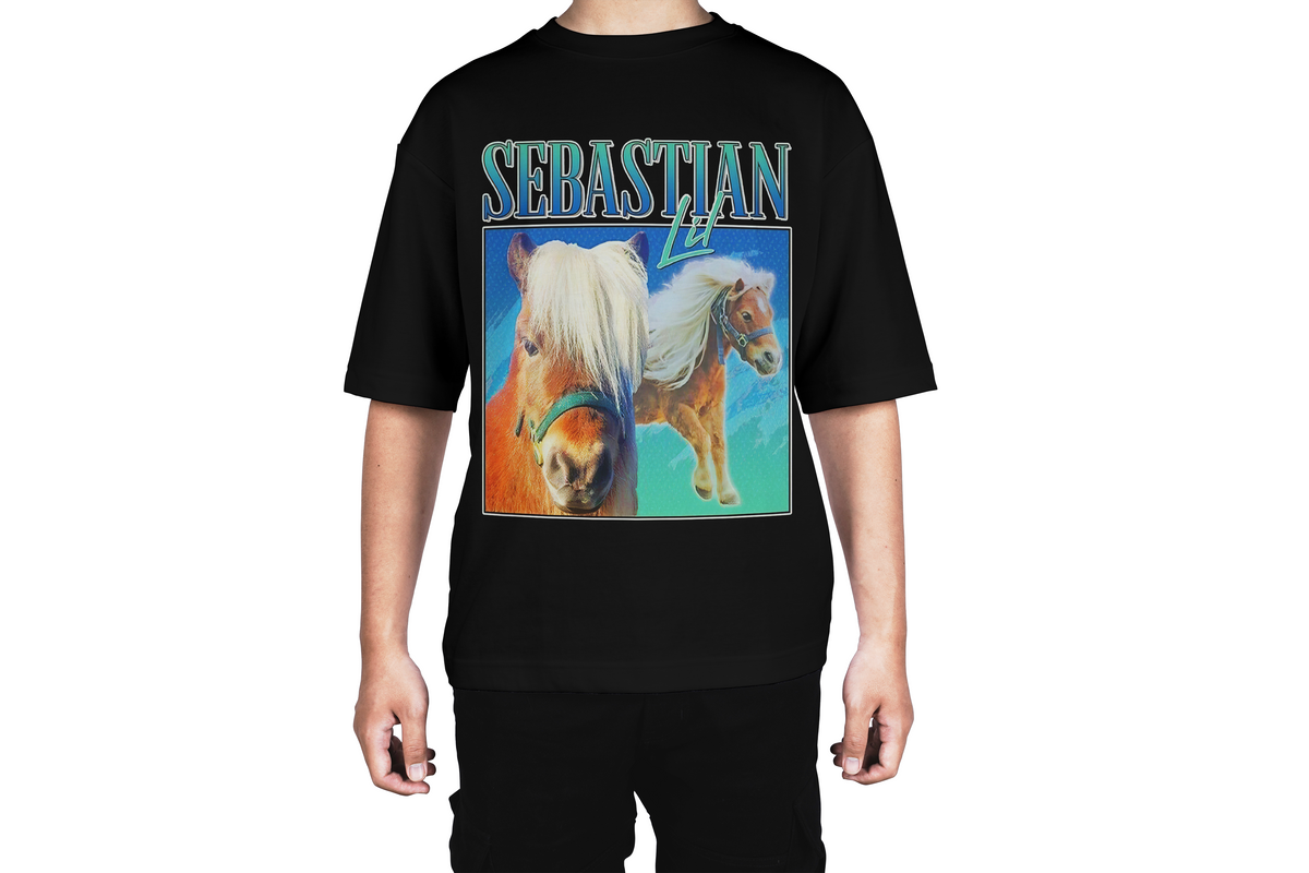 Lil Sebastian Retro Horse Tee