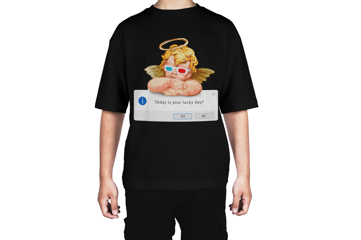 Lucky Day Angel Popup Tee