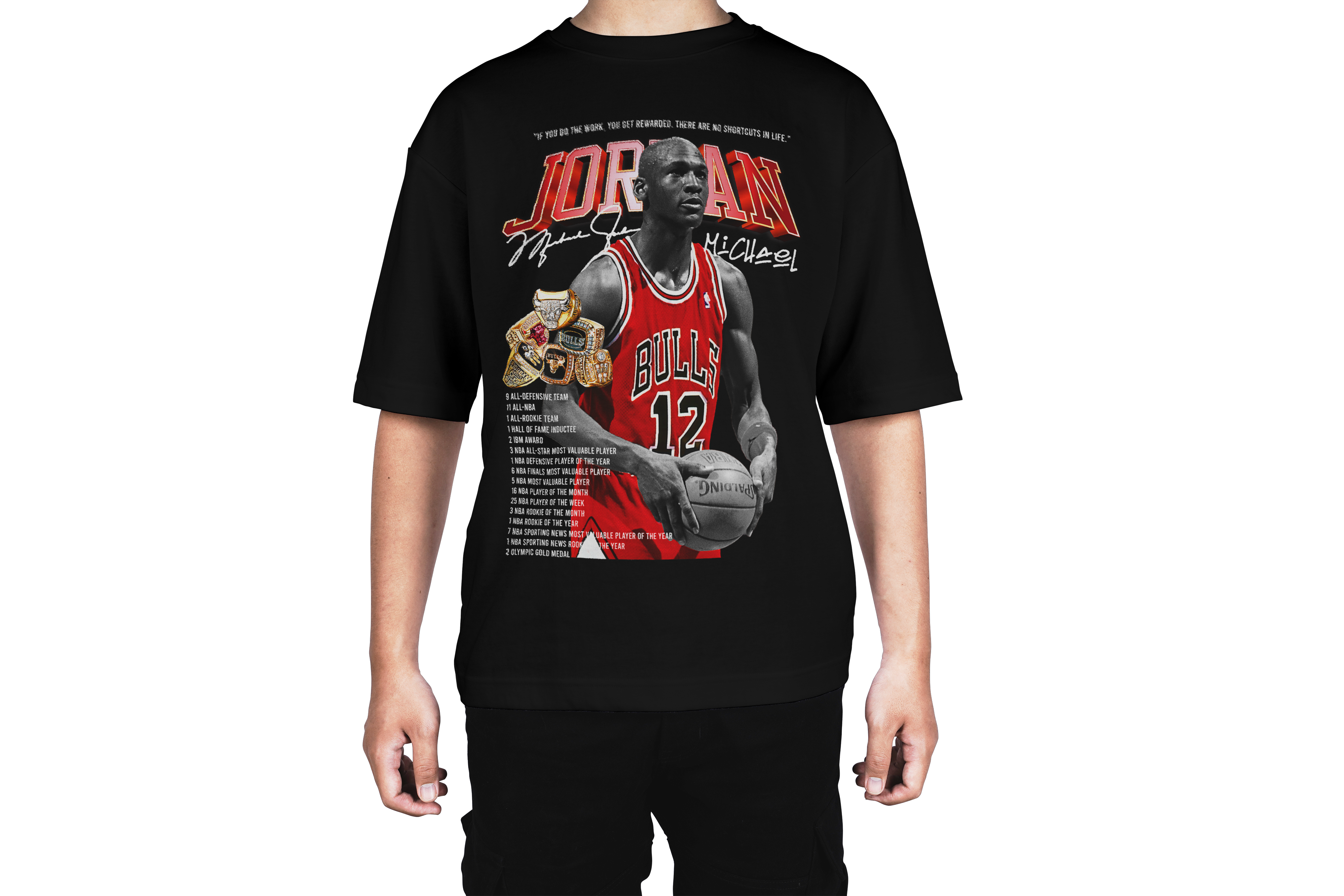 Michael Jordan Black Tee