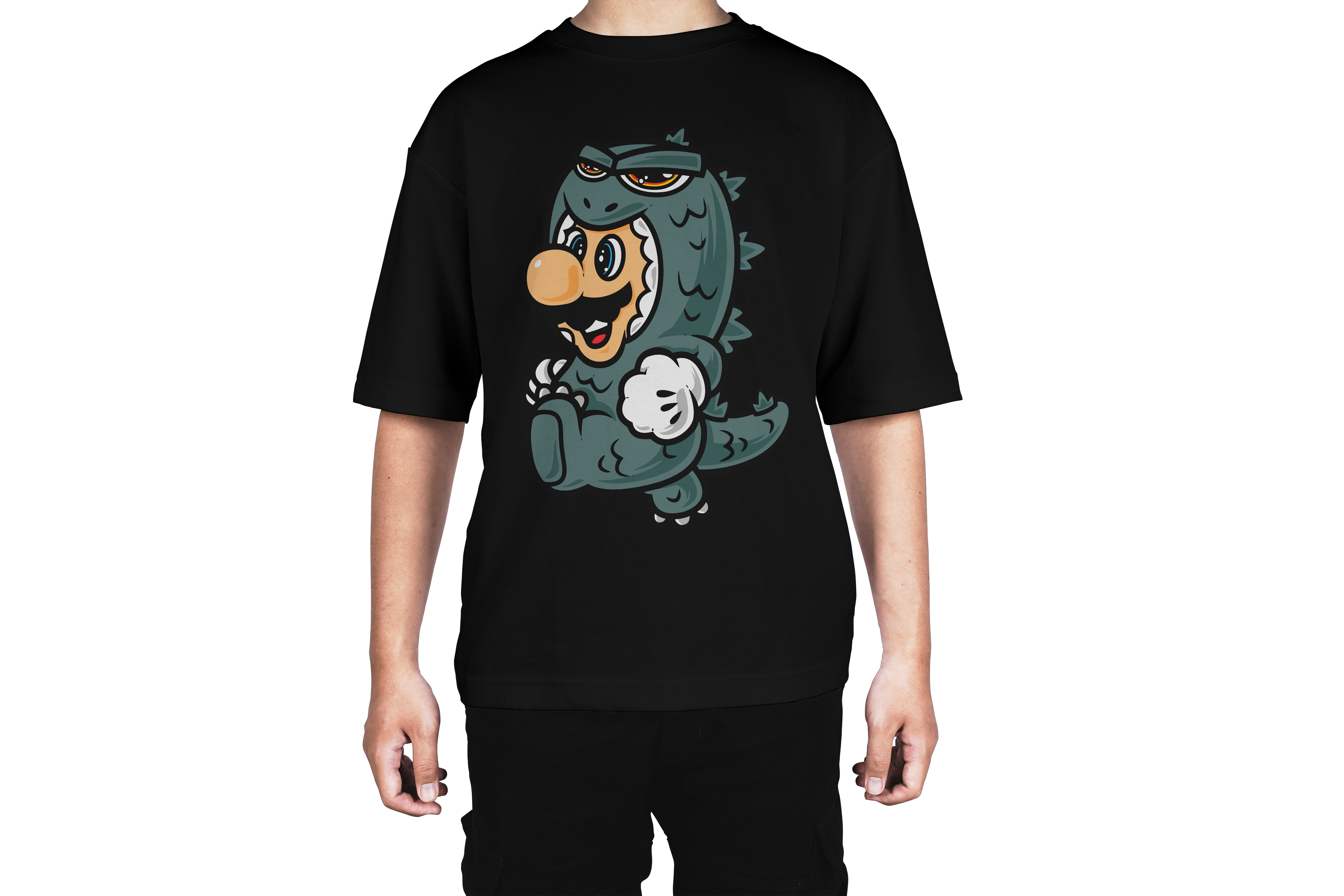 Mini Godzilla Cartoon Tee