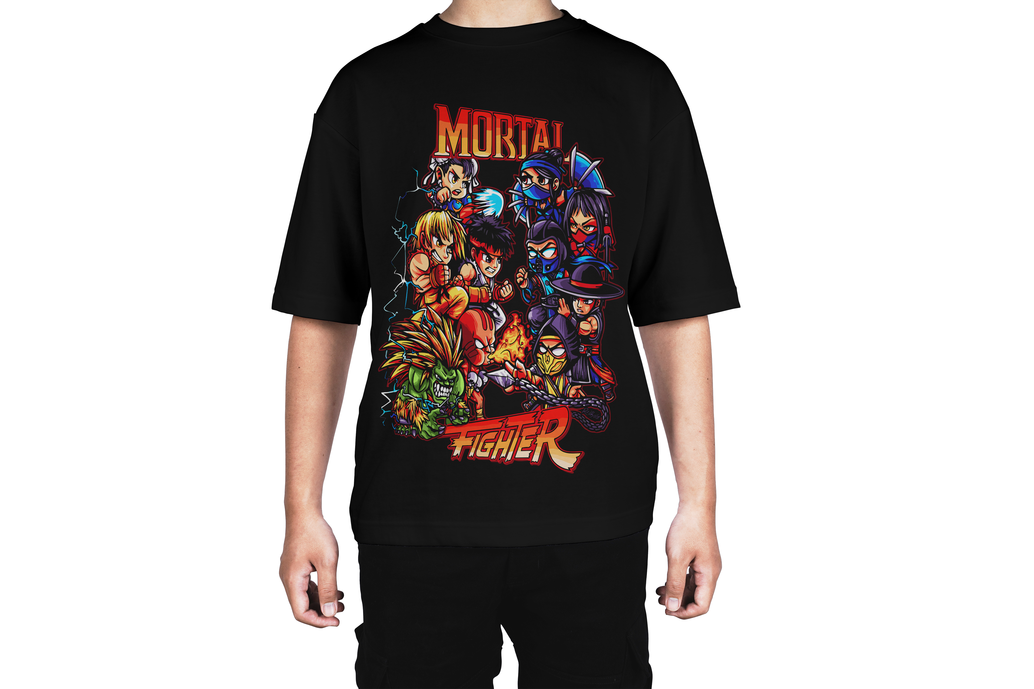 Mortal Fighter Cartoon Tee