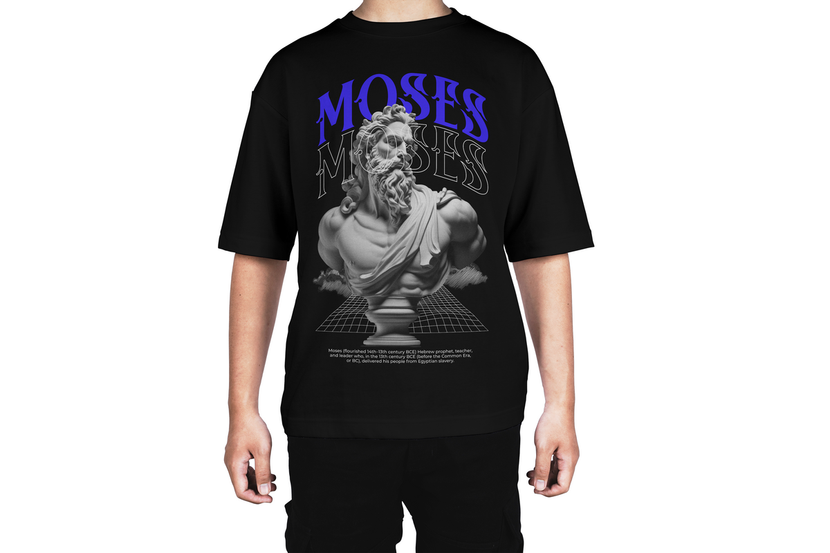 Moses Hebrew Prophet Marble Tee