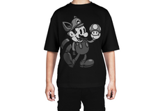 Cartoon Mario Raccoon Tee