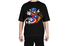 Super Mario Captain America Tee