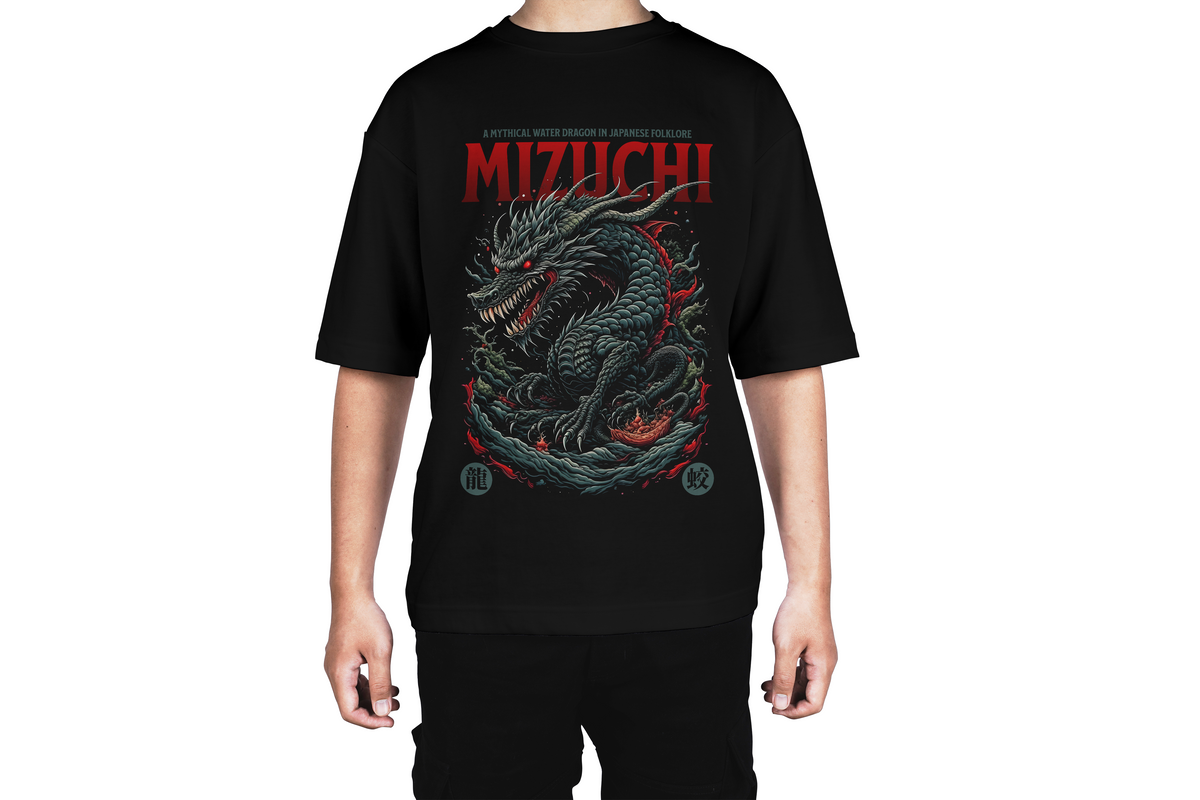 Mizuchi Mythical Japanese Water Dragon Tee