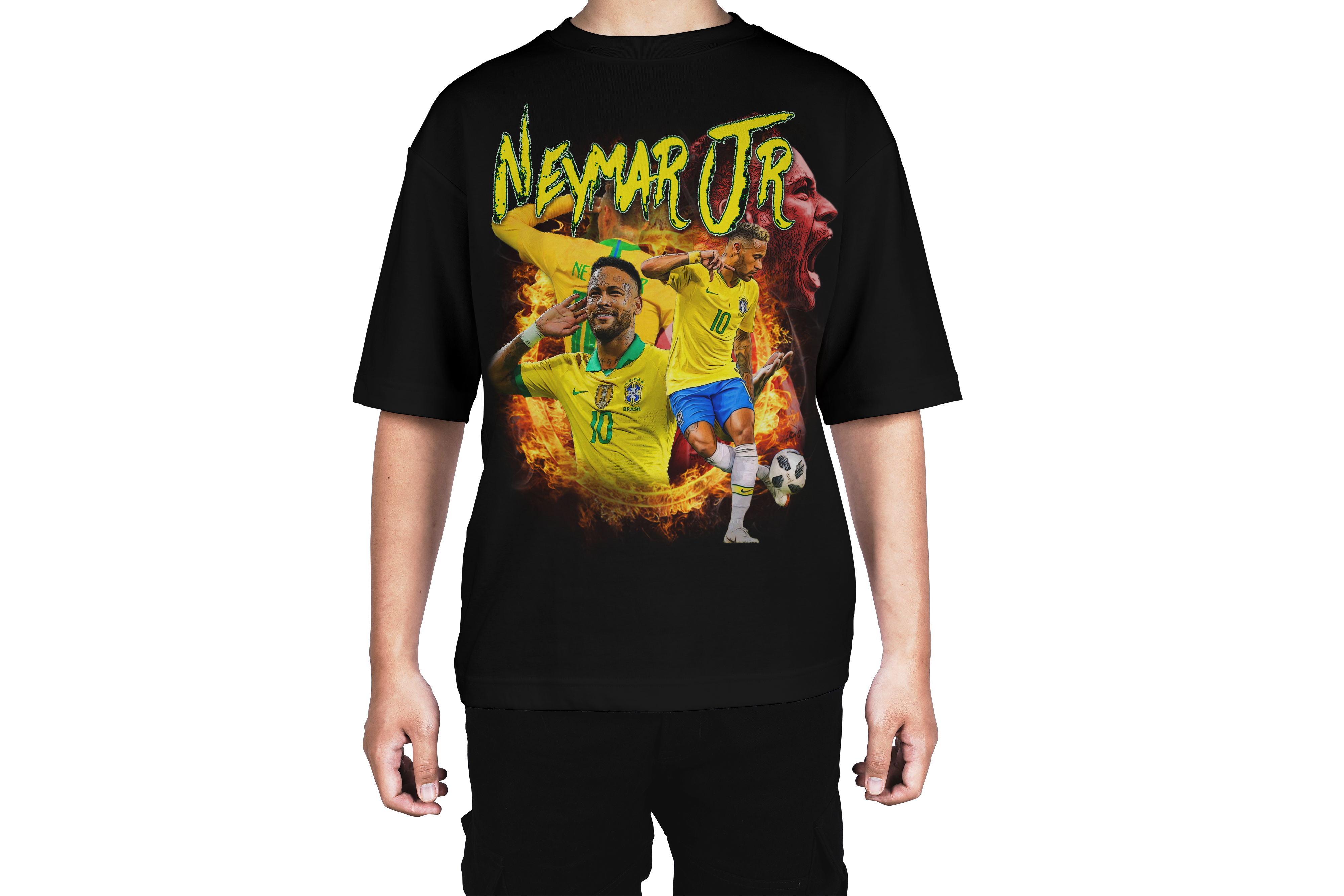 Neymar Jr Brazil Graphic Football Tee