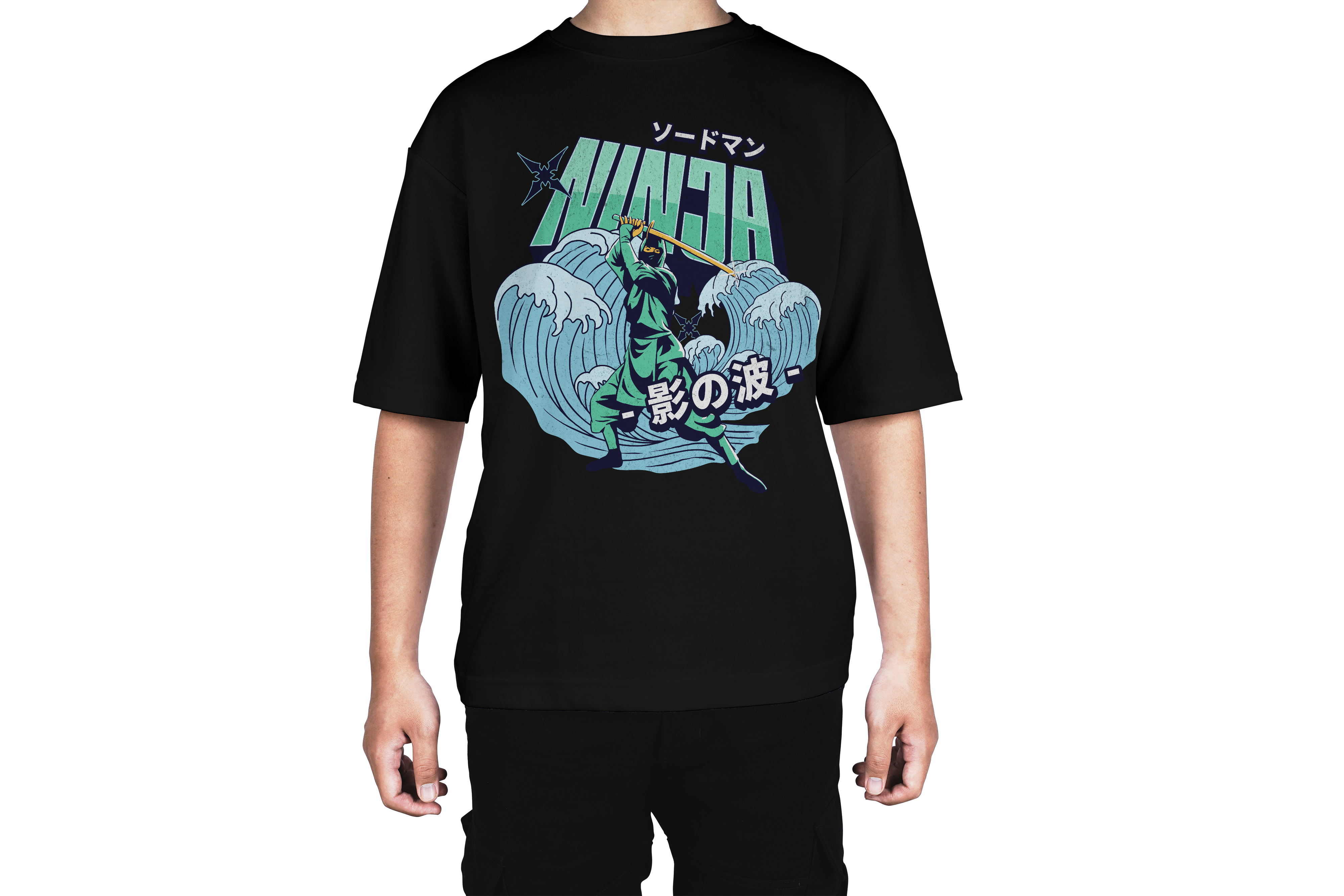 Ninja Swordman Japanese Tee