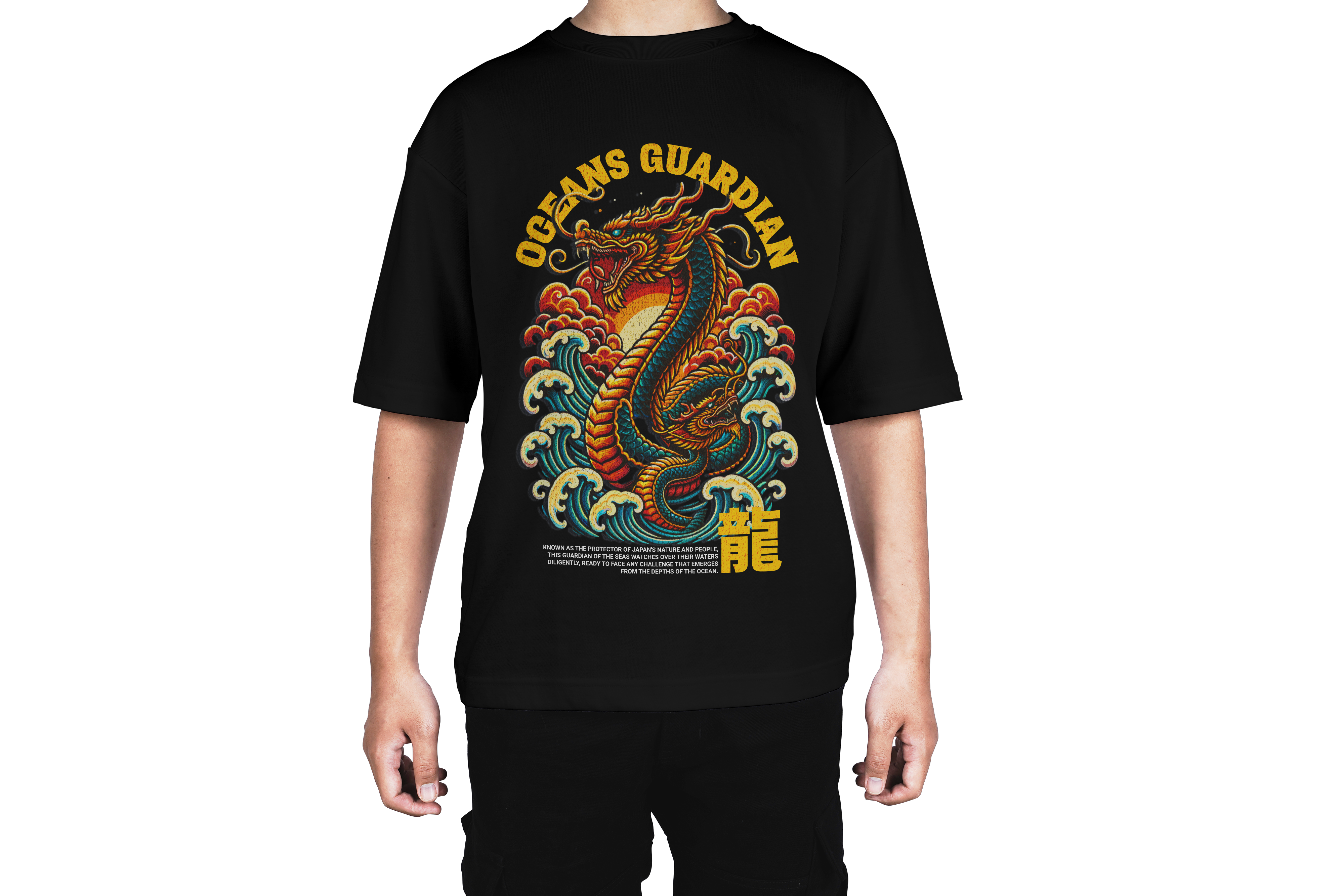 Oceans Guardian Japanese Dragon Tee