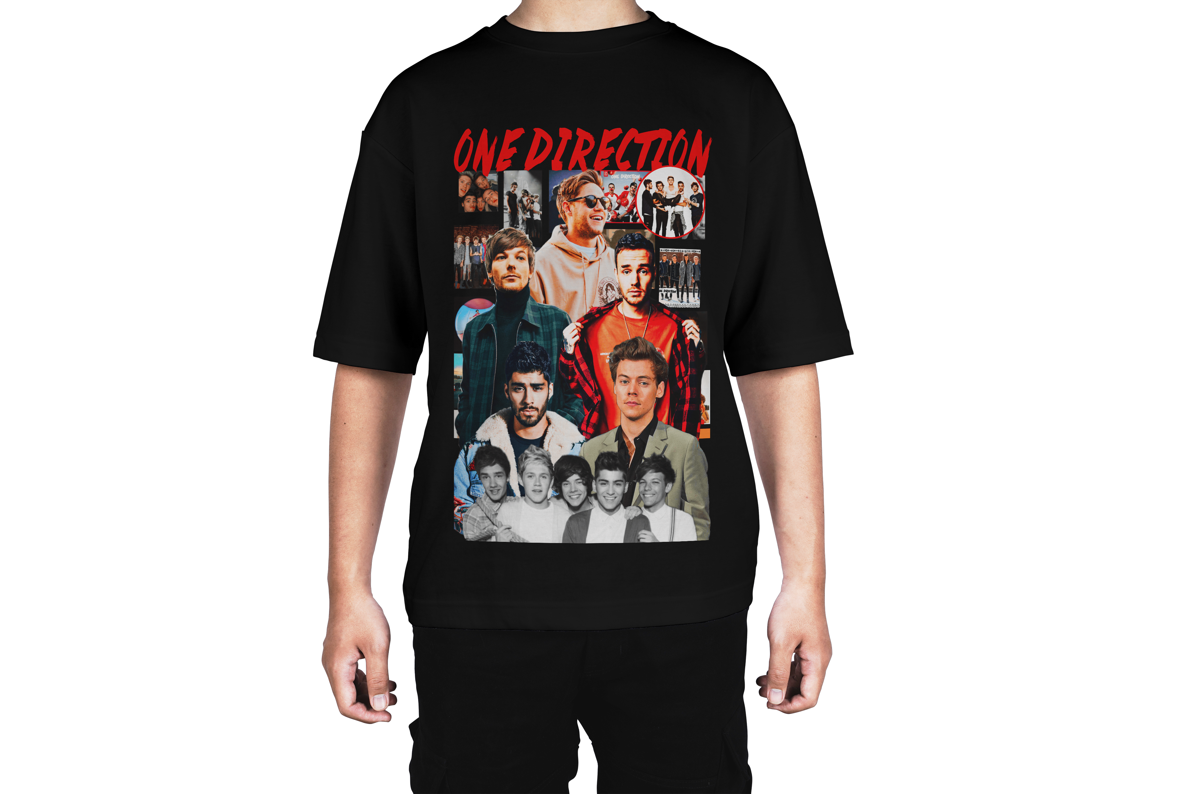 One Direction Band Collage Tee