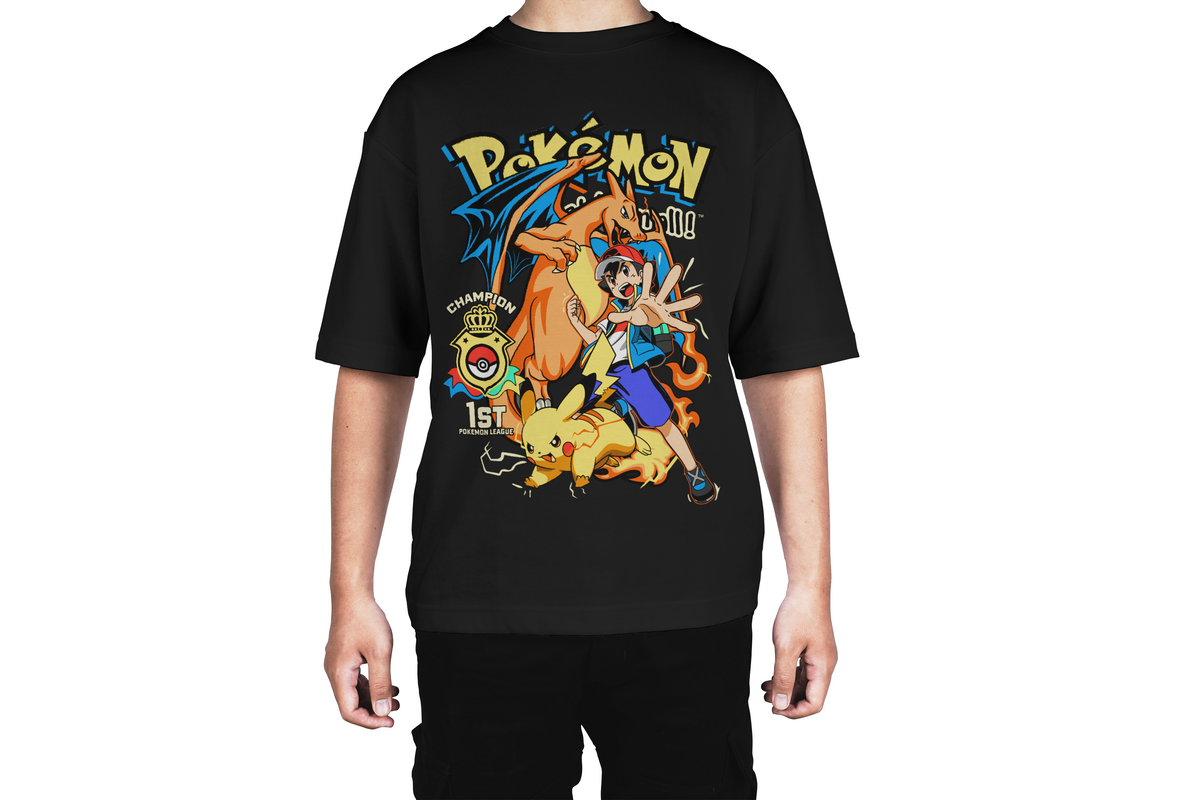 Ash & Pikachu Champion Tee